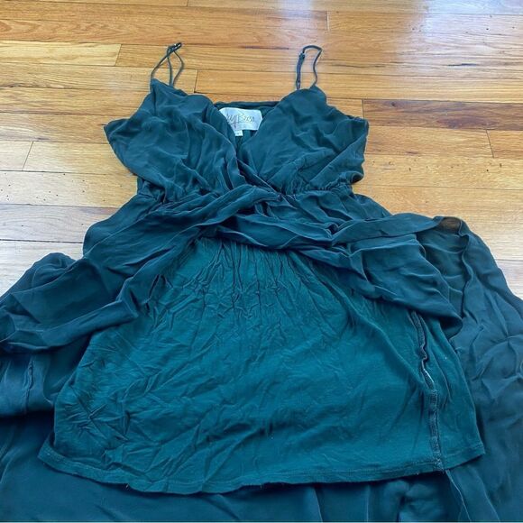 Rory Beca Jones Forest Green Dress Size Small - Picture 9 of 10